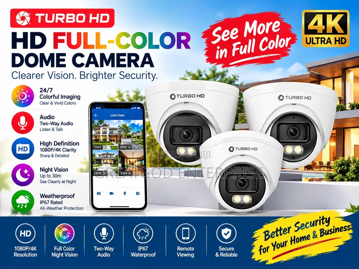 Hikvision Turbo HD Full-Color Dome Cameras
