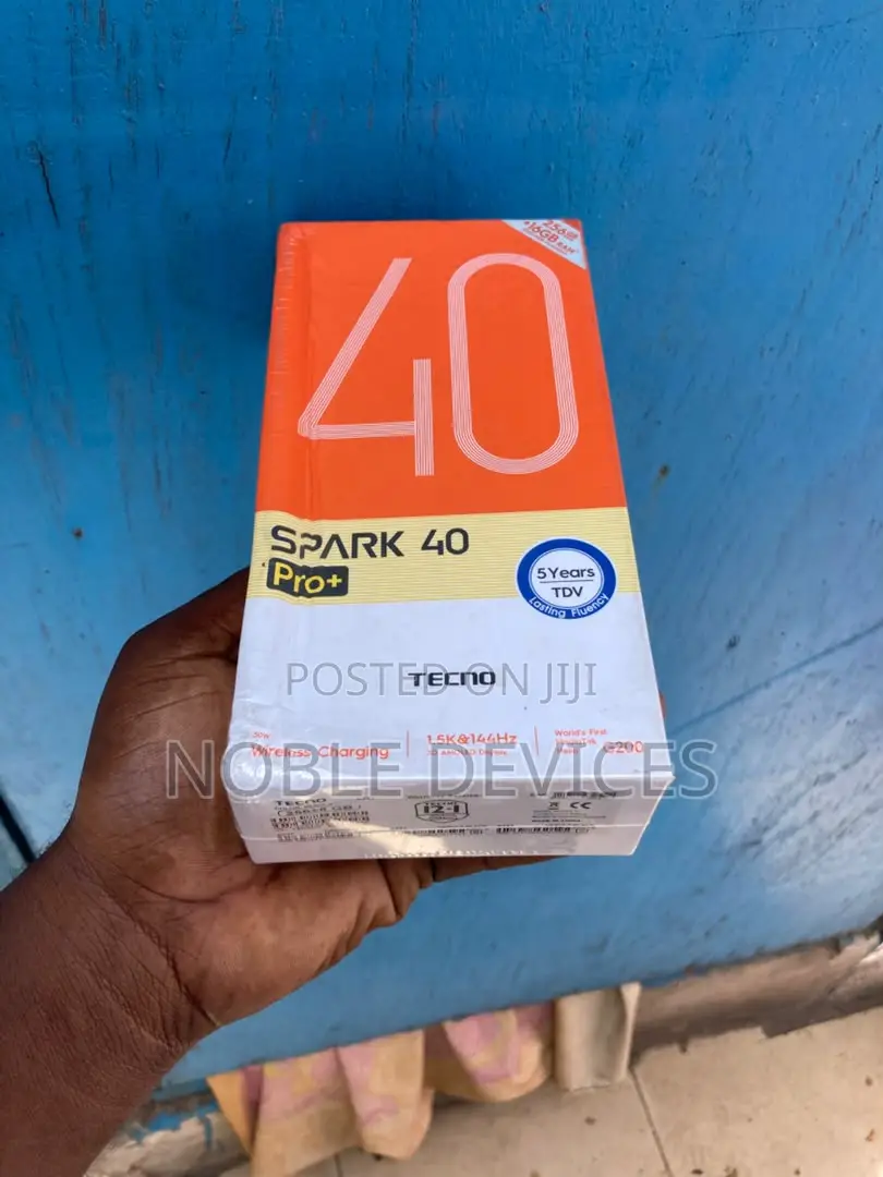New Tecno Spark 40 Pro+ 256 GB Black