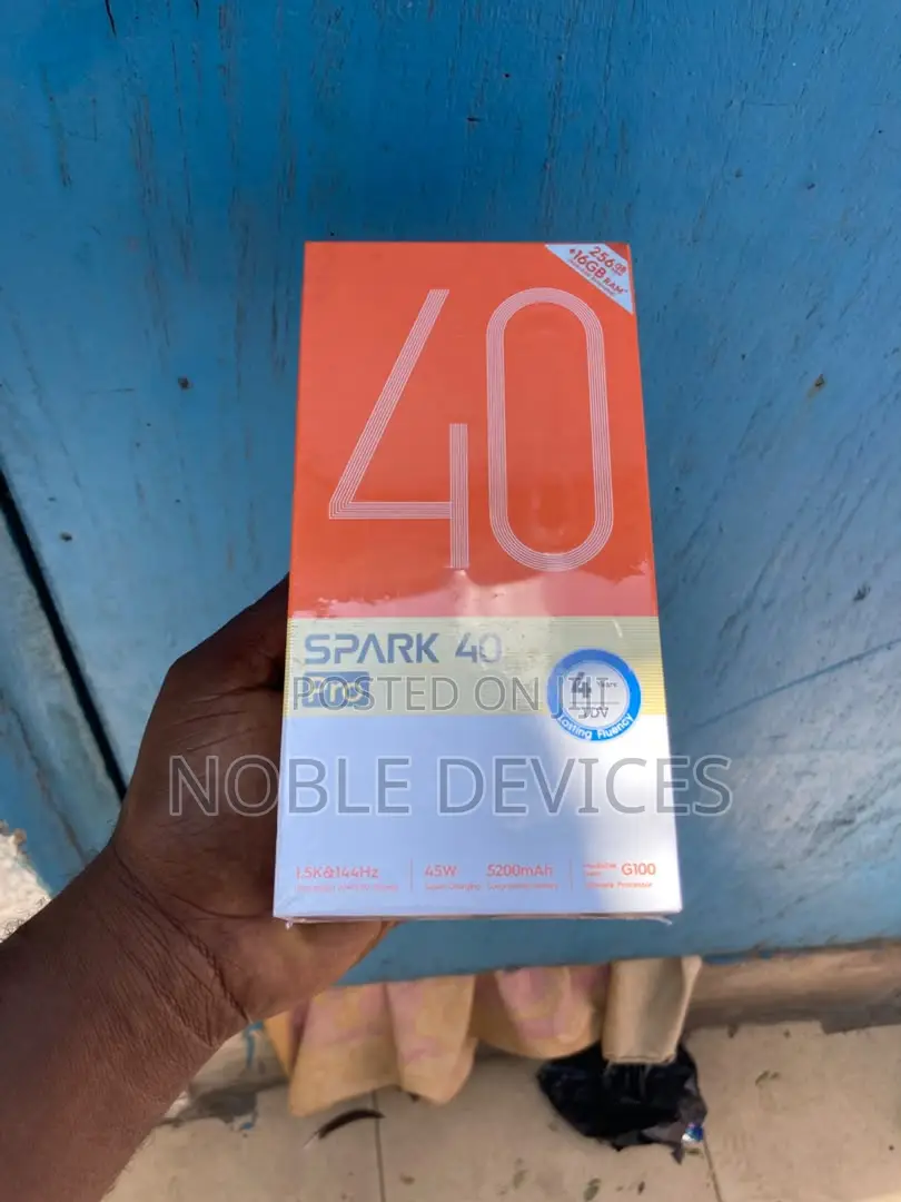 New Tecno Spark 40 Pro 256 GB Black