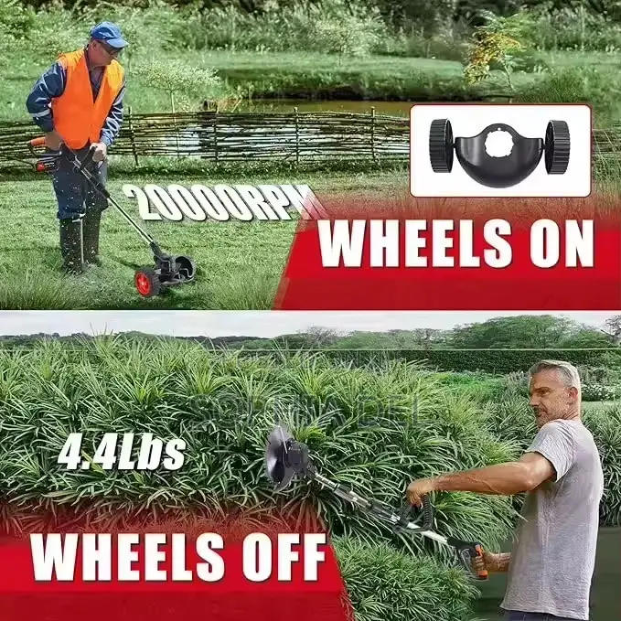 2-Battery Cordless Grass Cutter | Lawn Mower
