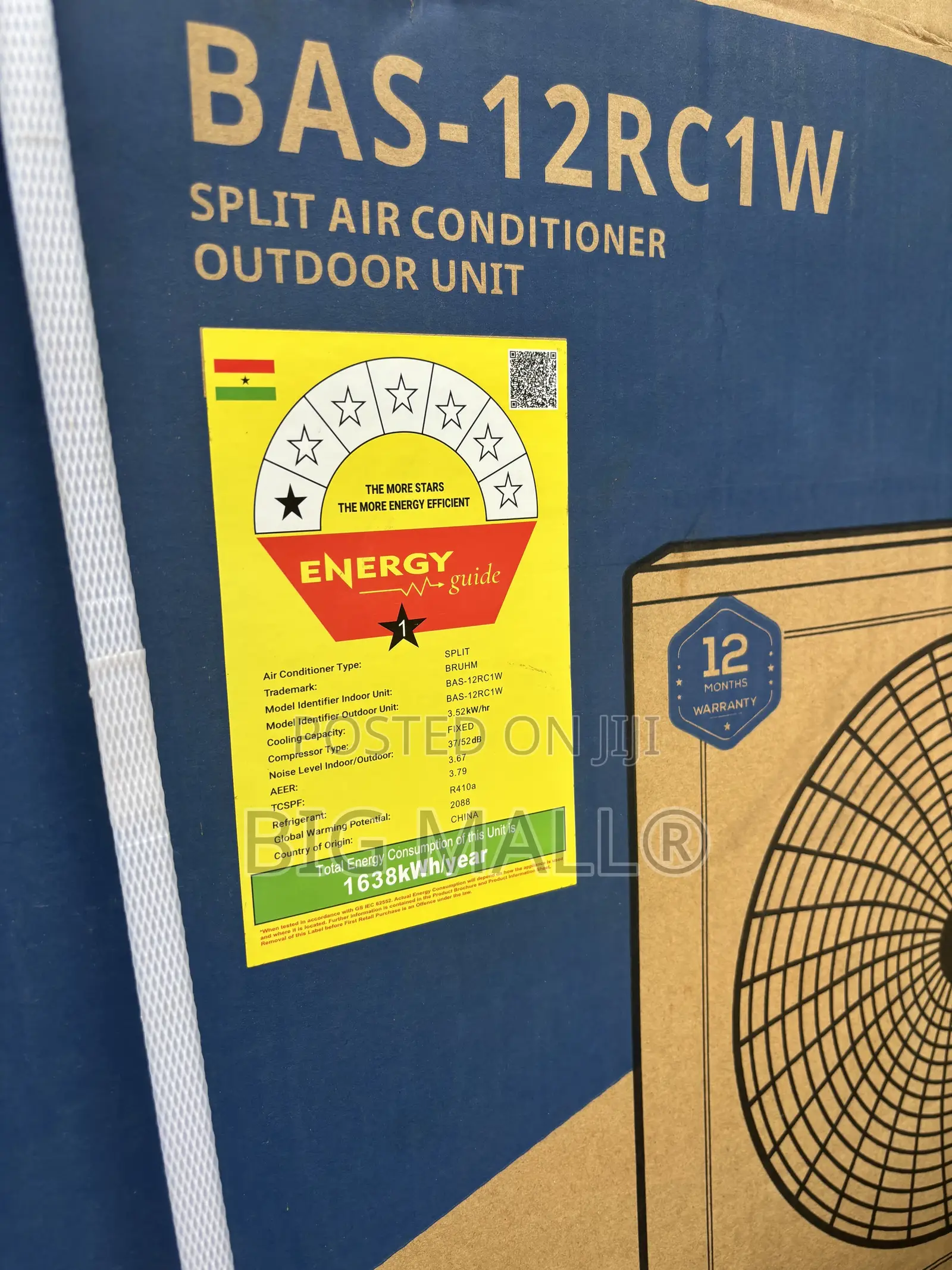 Bruhm 1.5hp Air Condition