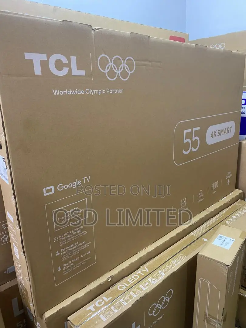 TCL 55 Inches 4K UHD Smart Google TV With AiPQ Procosser -Black