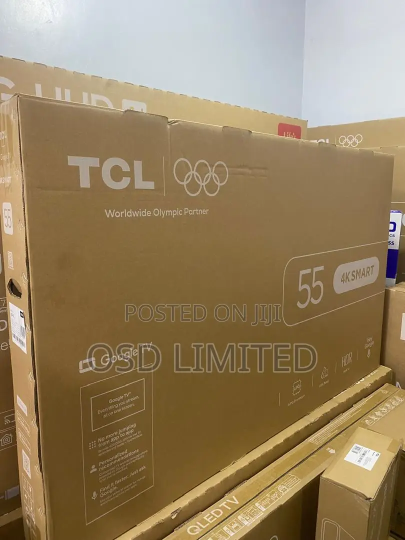 TCL 55 Inches 4K UHD Smart Google TV With AiPQ Procosser -Black