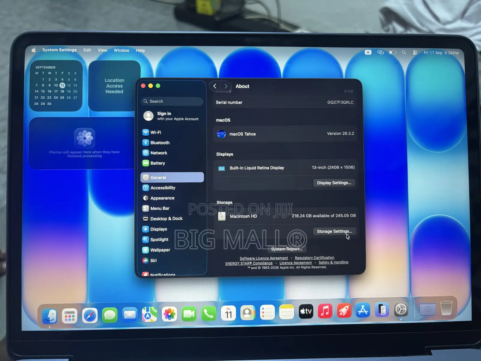 New Laptop Apple MacBook Neo 2026 8GB Intel Core i5 SSD 256GB