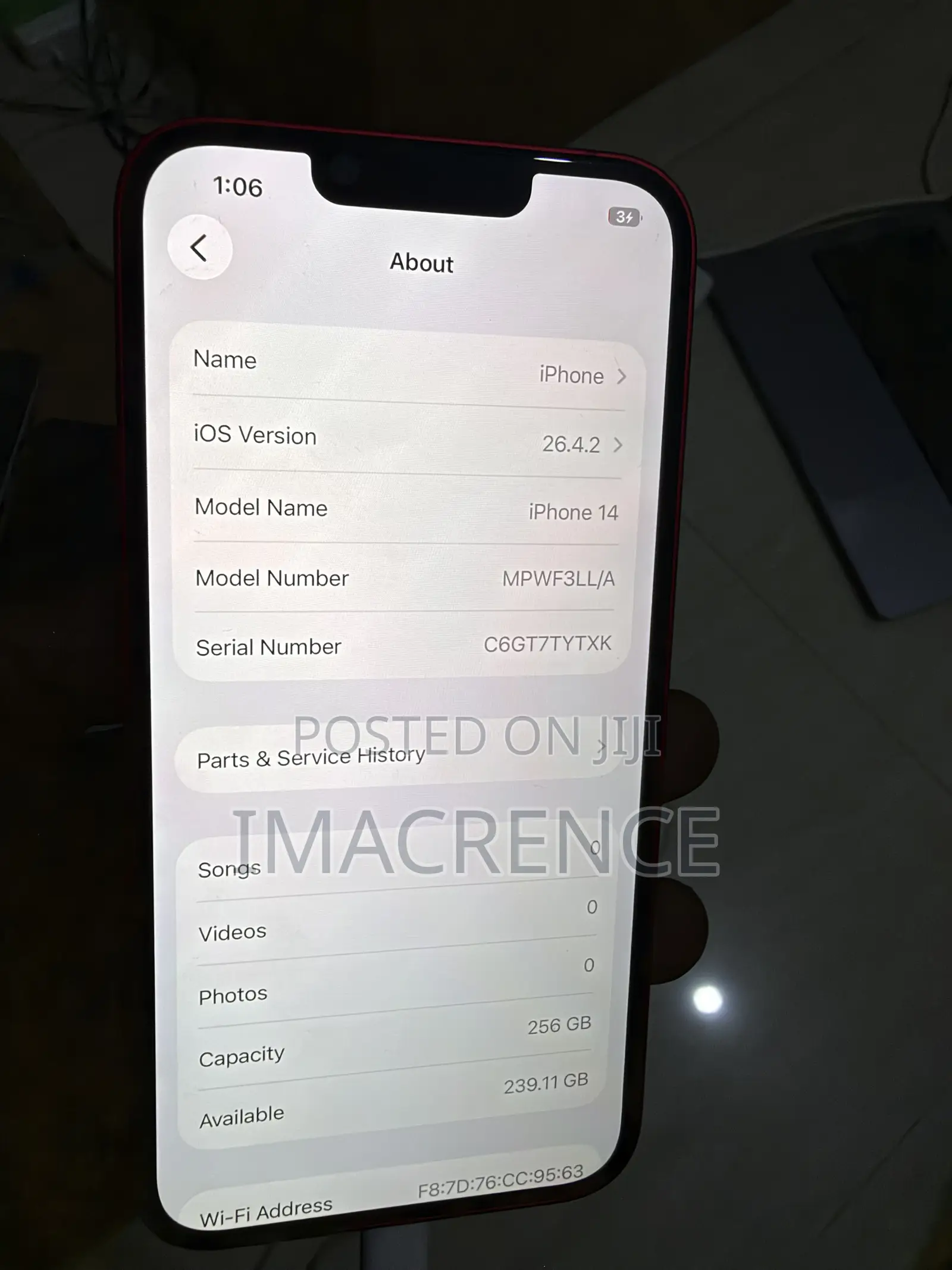 Apple iPhone 14 256 GB Red
