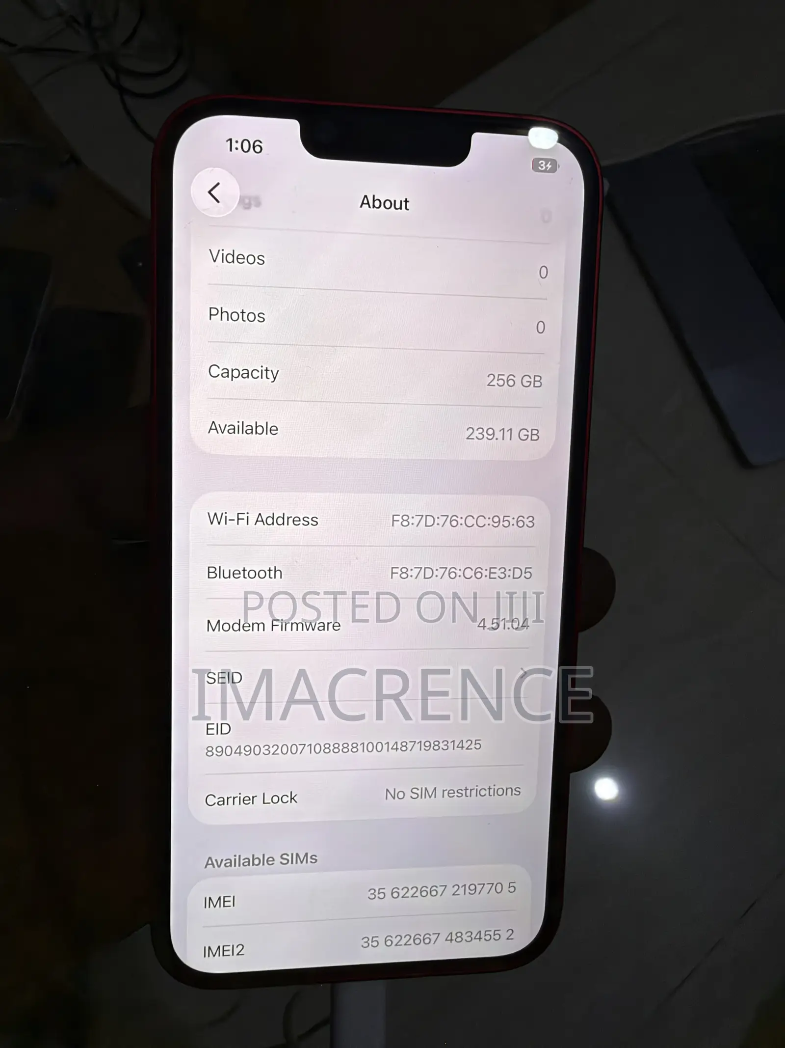 Apple iPhone 14 256 GB Red