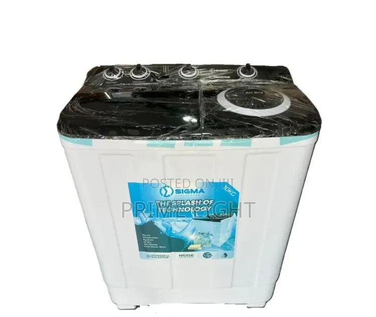 Sigma 10 Kg Twin Tub Washing Machine Available in Stock