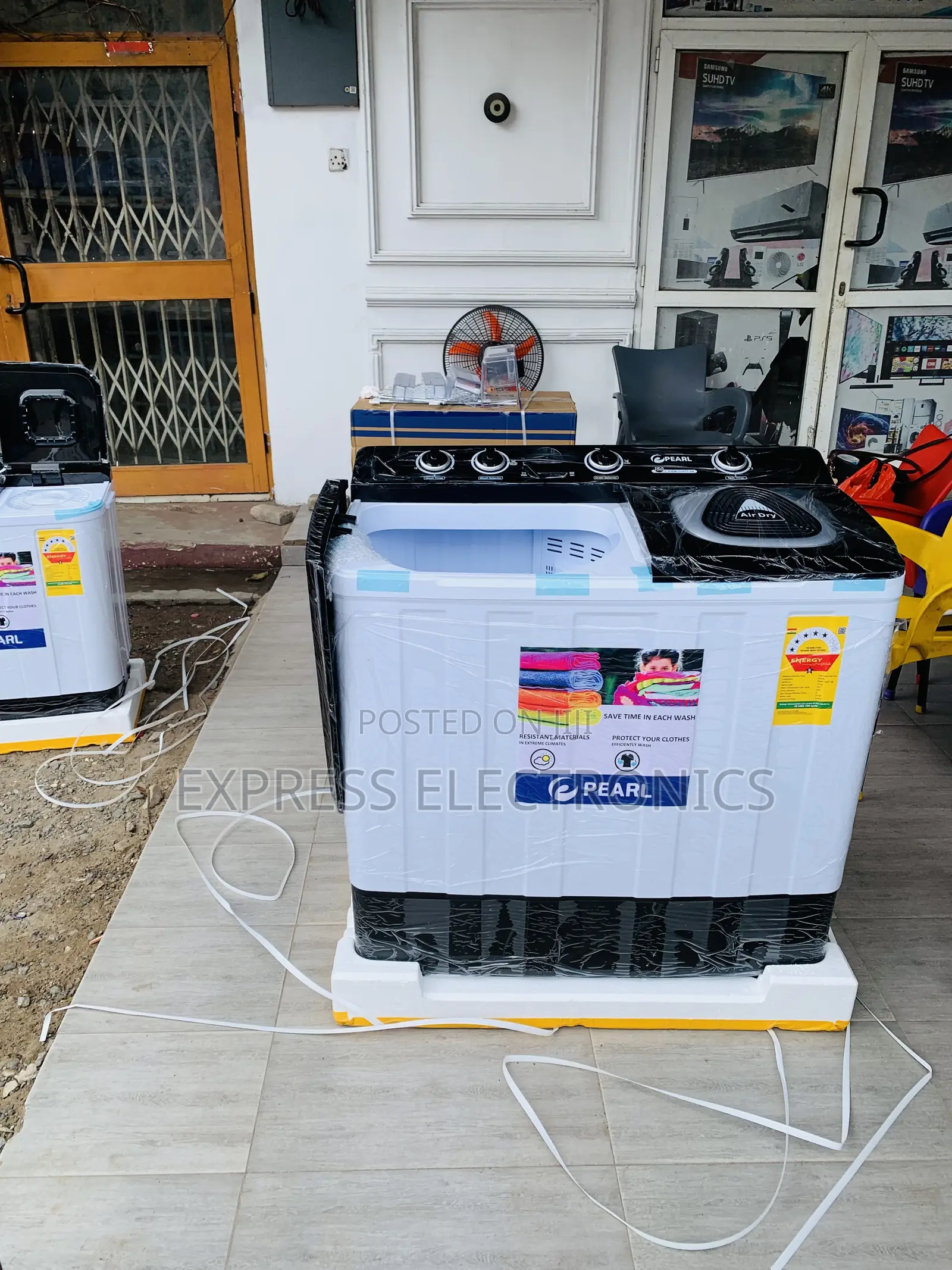 Shop the New Pearl 12KG Twin Tub Semi-Automatic Washing Mac PWM-12TT)