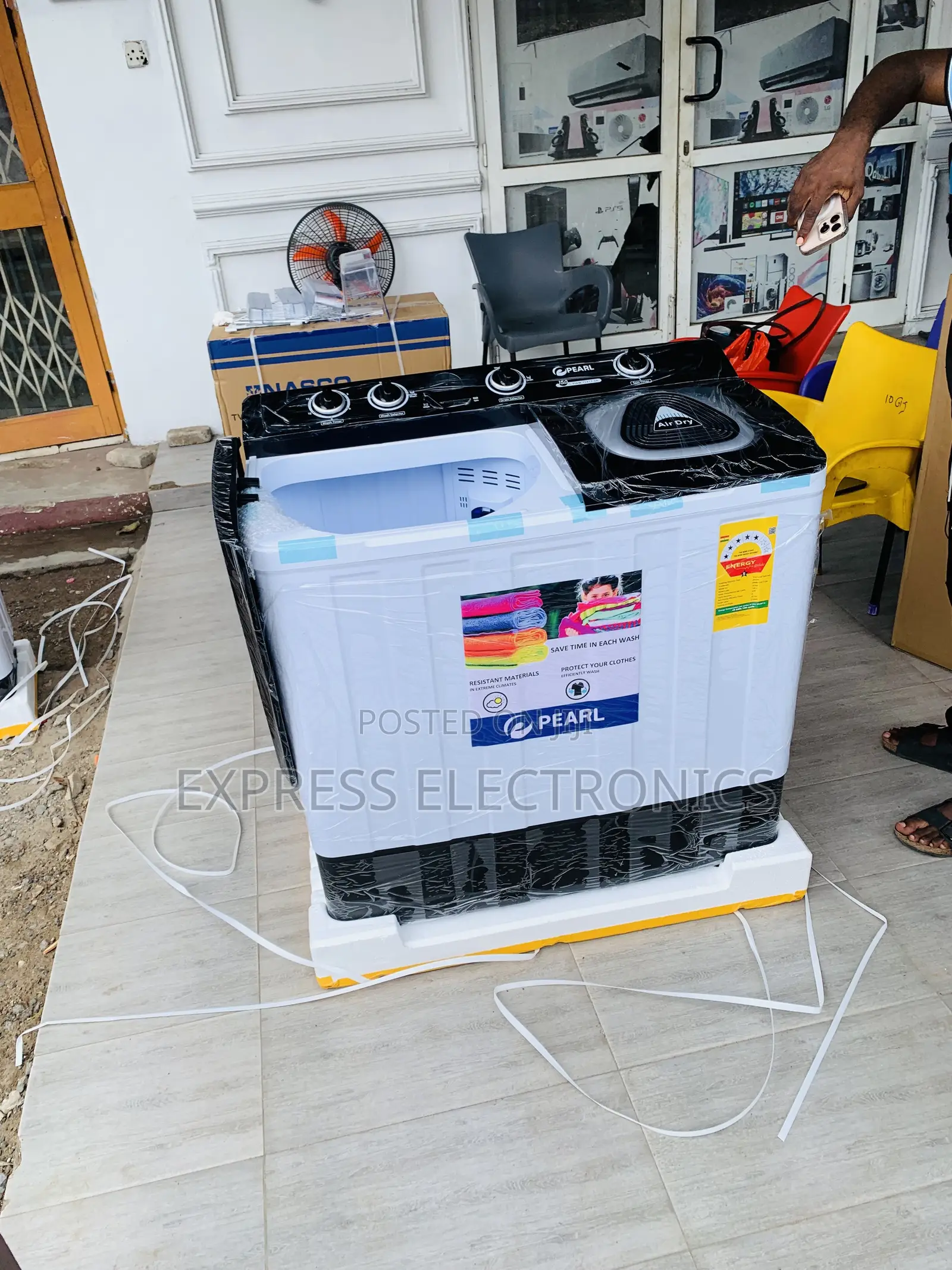 Call and Order Pearl 12KG Twin Tub Semi-Automatic Washing Mac PWM-12TT
