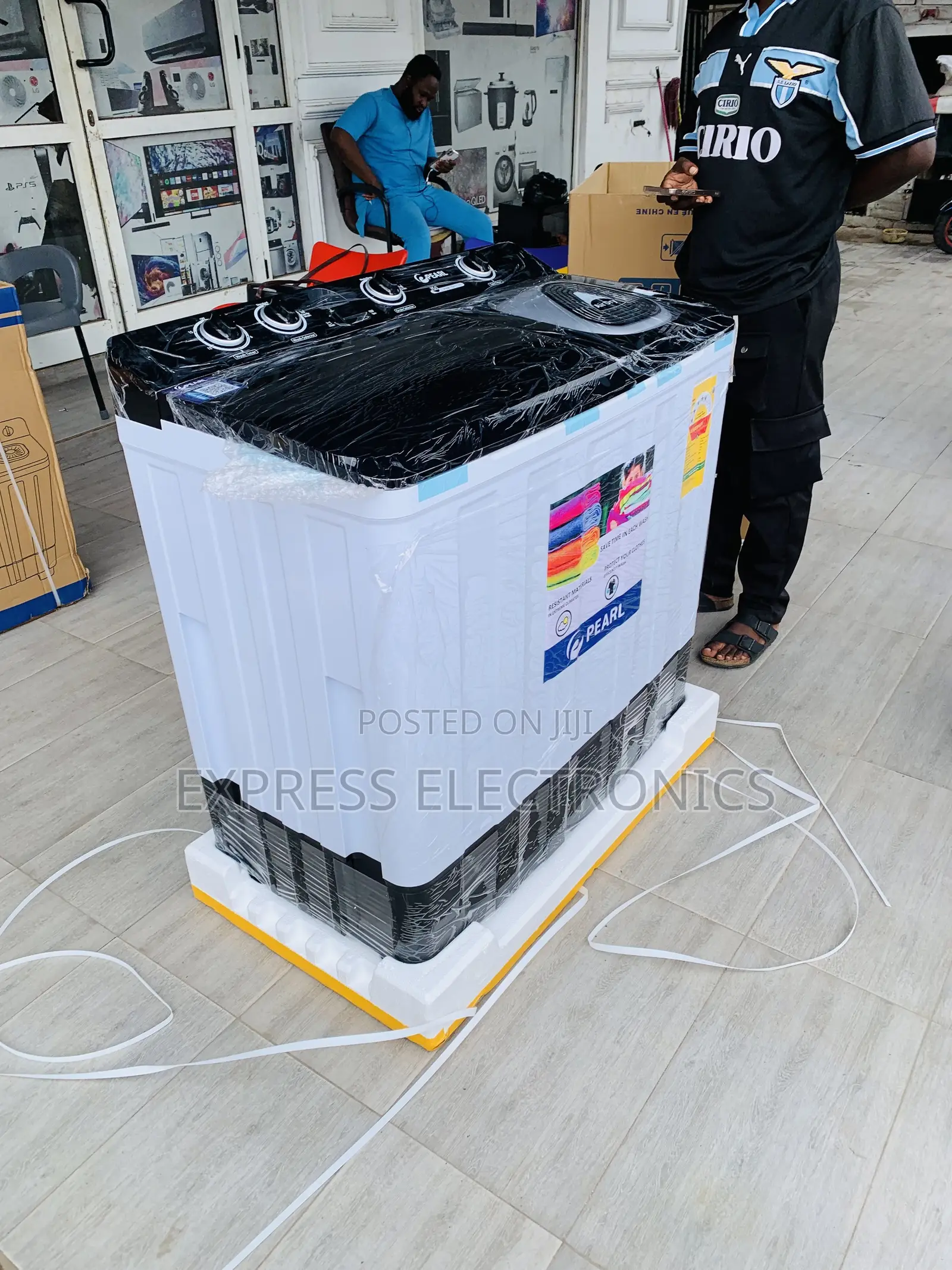 Get a New Pearl 12kg Semi-Automatic Washing Machine