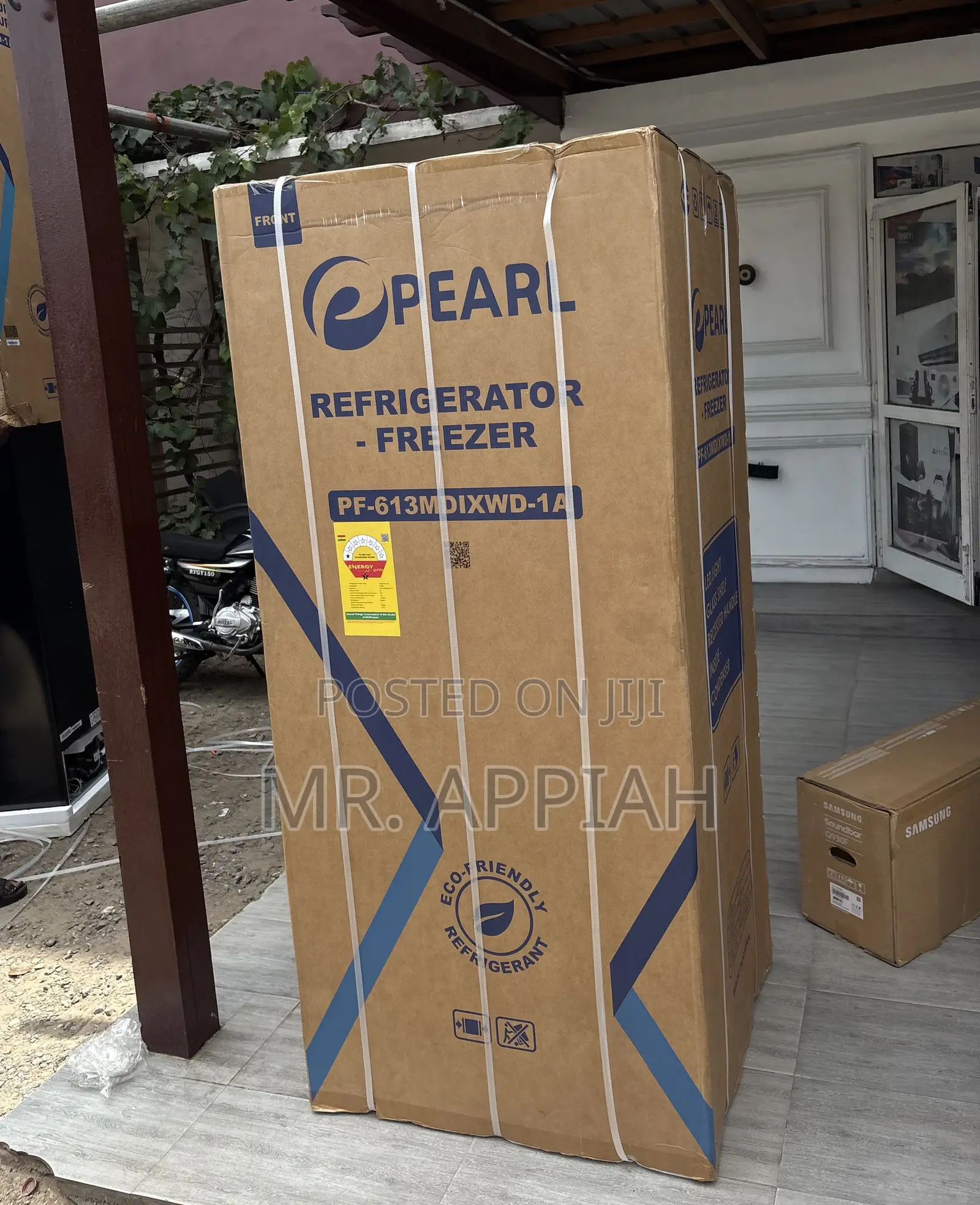 Extremely Classic Pearl PF-613MDIXWD-1A Side by Side Fridge 