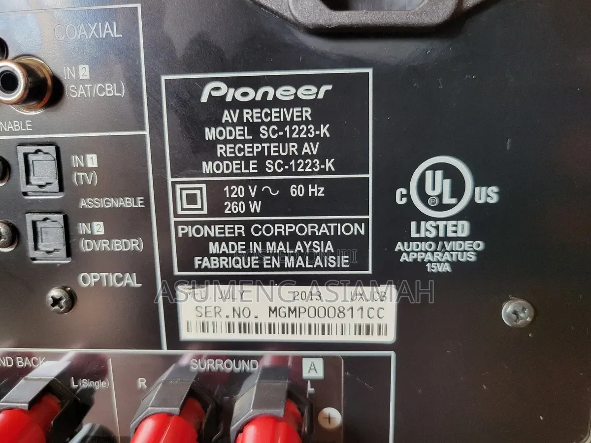 Pioneer Sc-1223 Avr