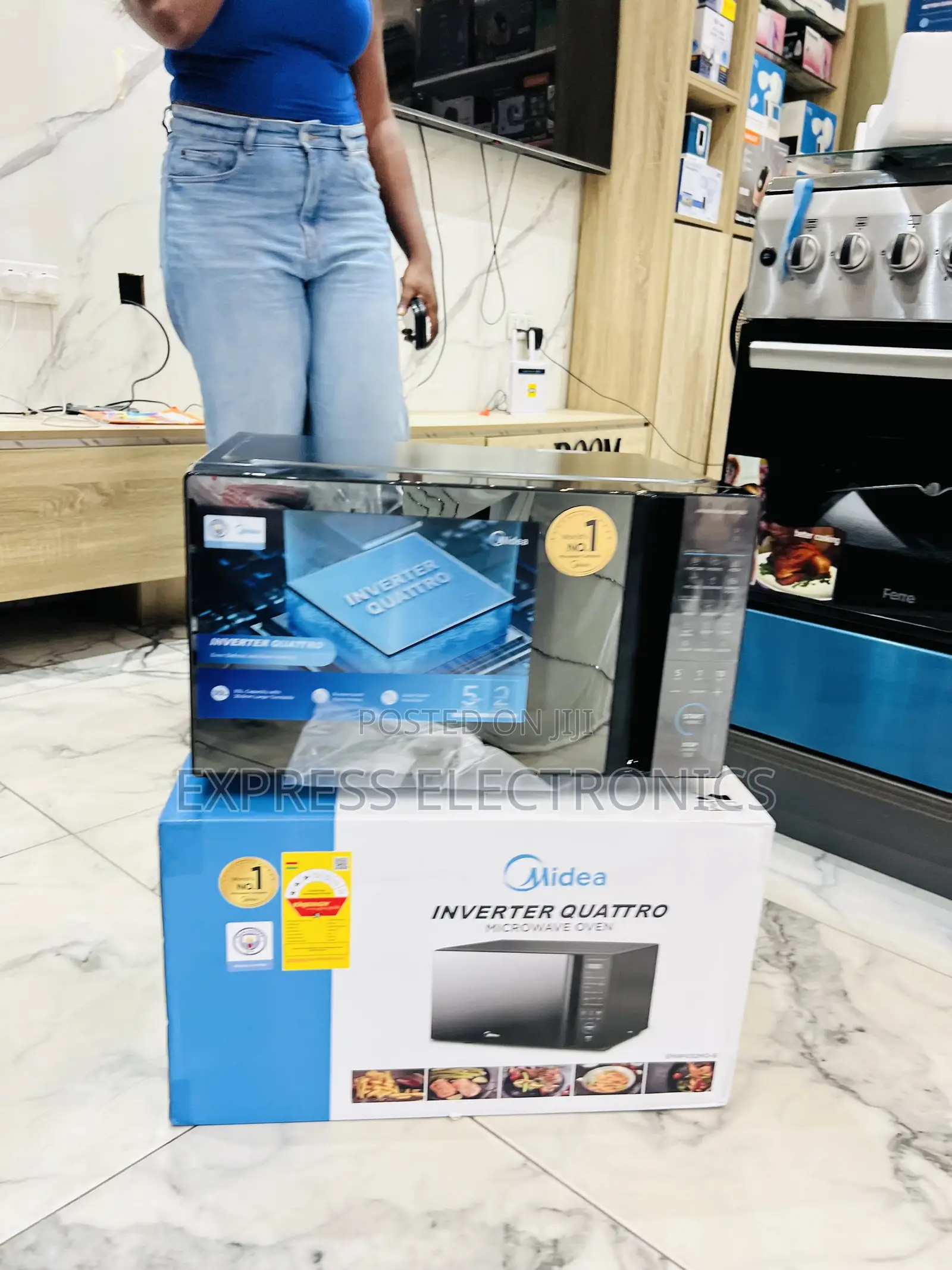 Ahop the New Midea 30L Solo Microwave (EM9P032MO-B)900W Countertop