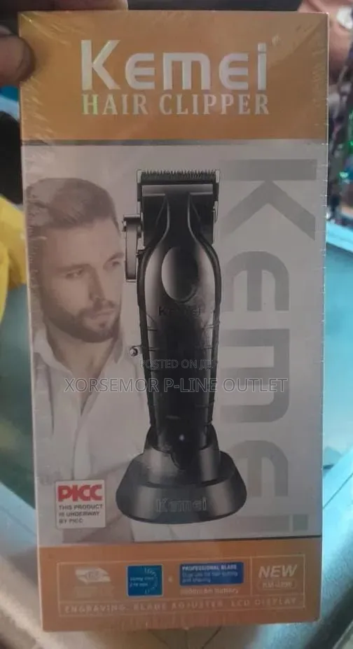 Rechargeable Hair Clipper Black KM-2296
