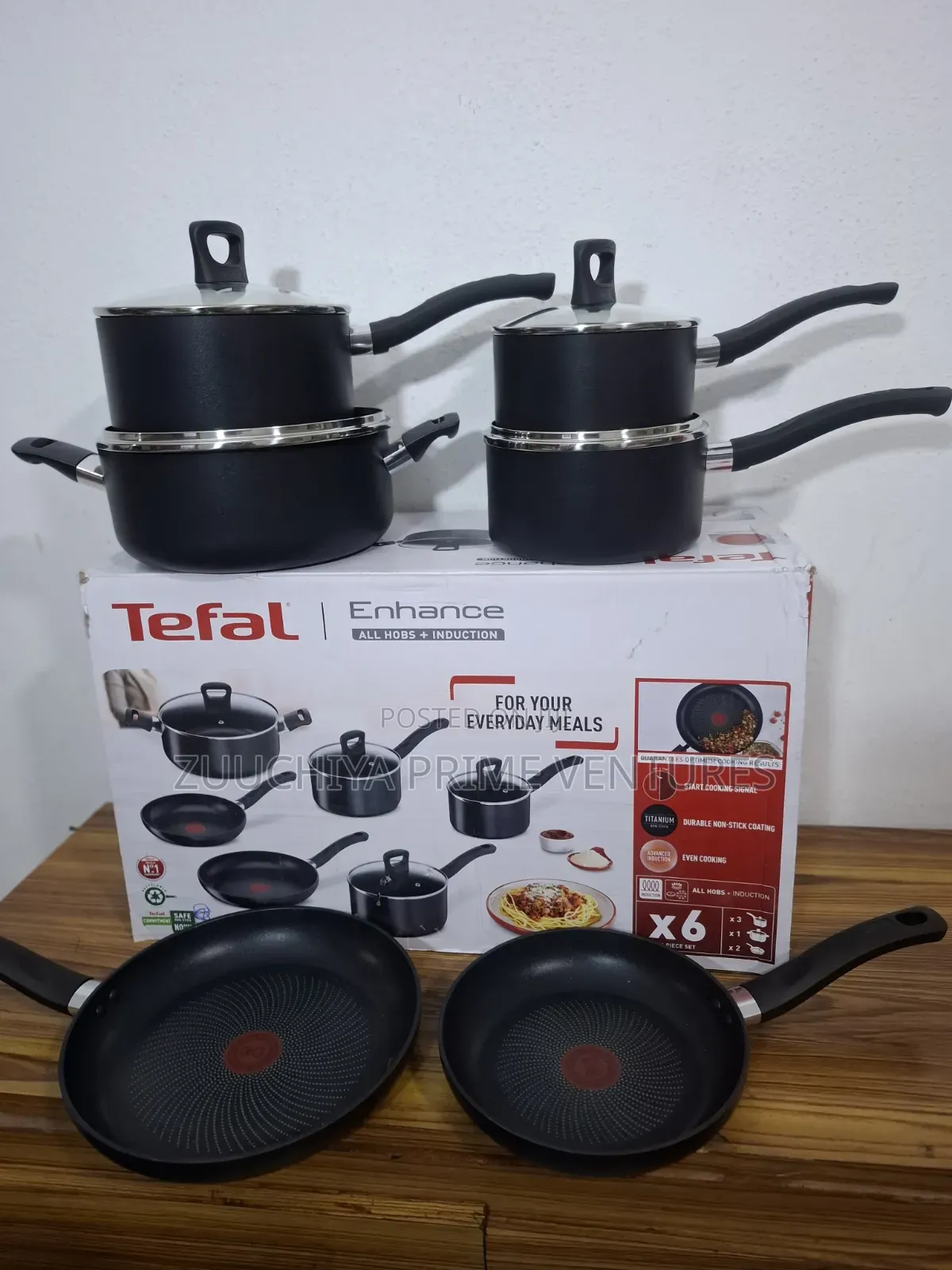 Tefal Enhance Induction Non-Stick 6pcs Cookware Set From Uk