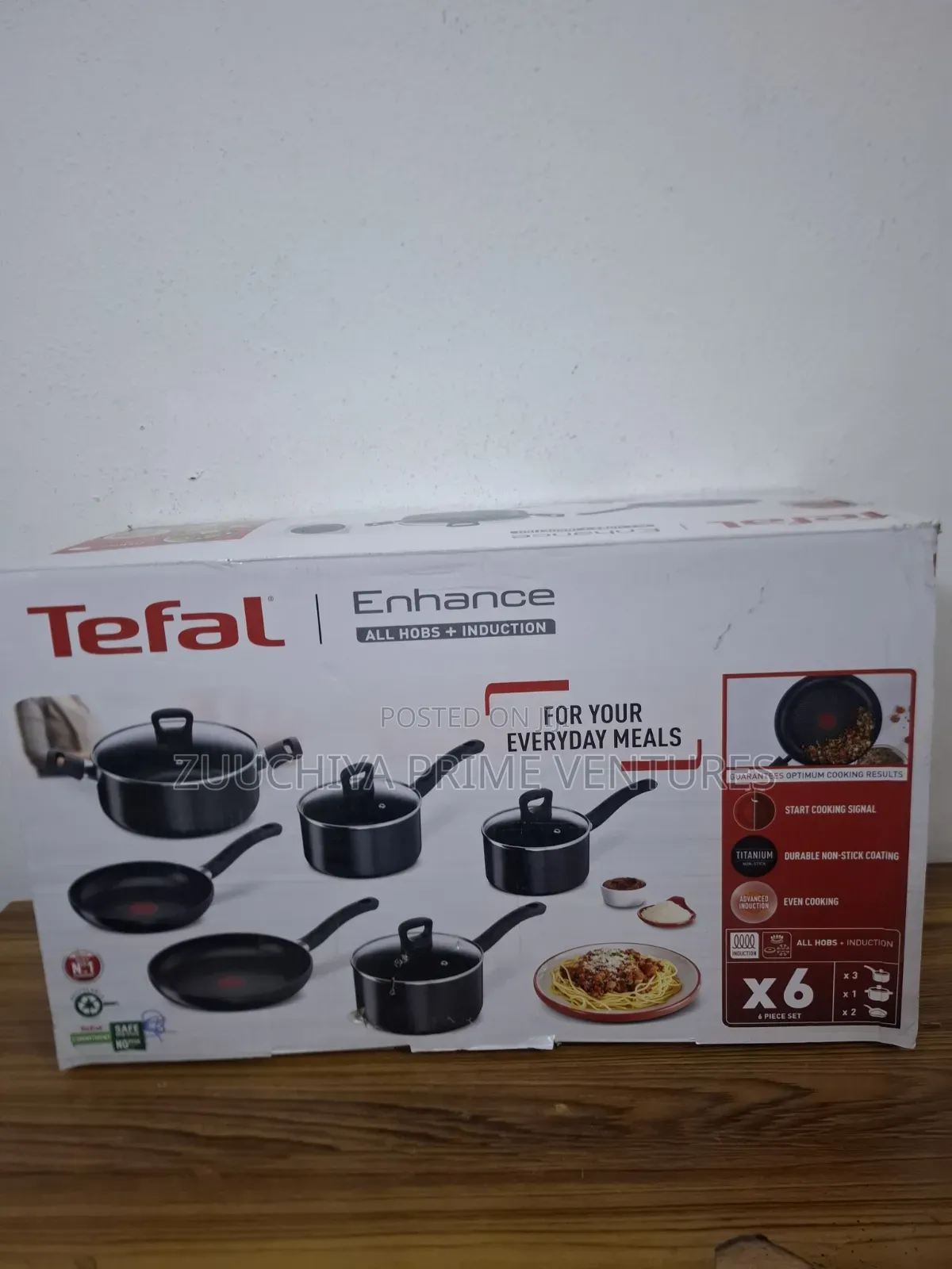 Tefal Enhance Induction Non-Stick 6pcs Cookware Set From Uk