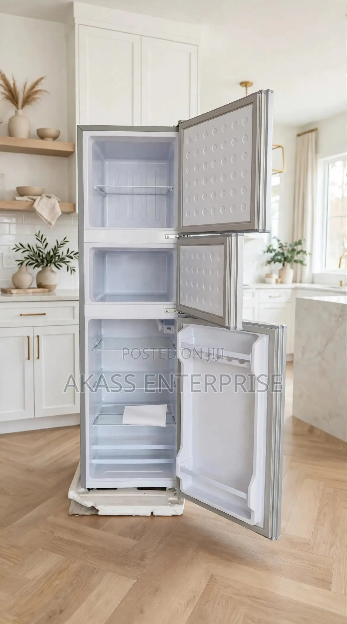 TIANKE 180L 3-Door Refrigerator BCD-180 - Energy Saving - Brand New