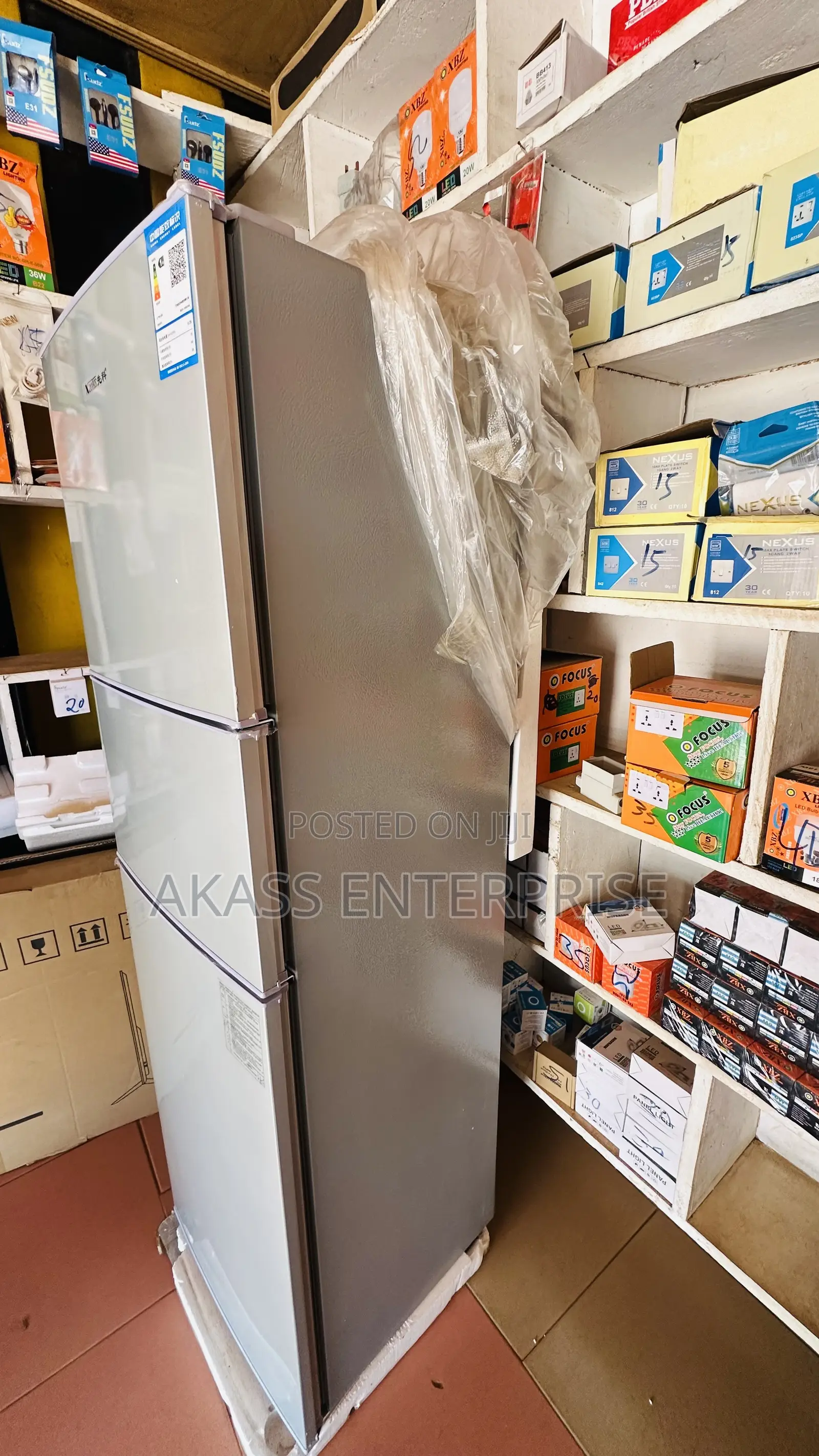 TIANKE 180L 3-Door Refrigerator BCD-180 - Energy Saving - Brand New
