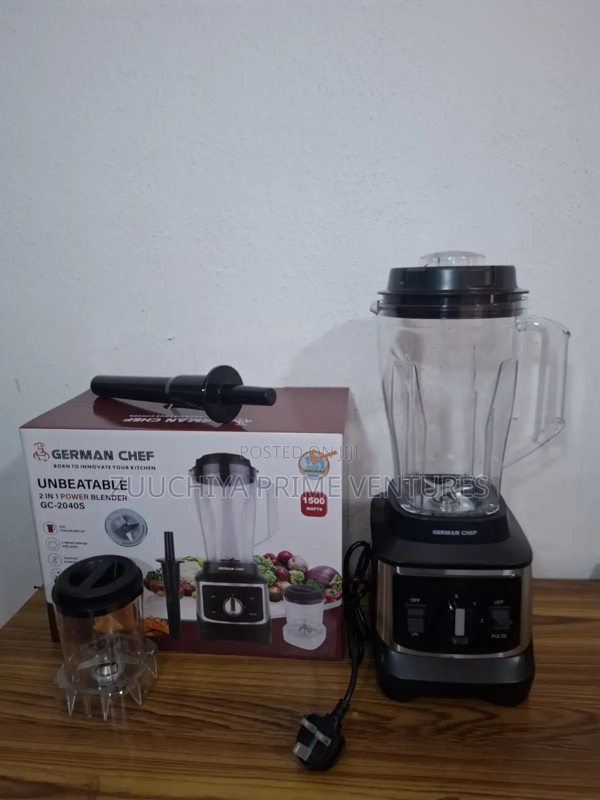 Germany Chef Unbreakable 2-in-1 Powerful Blender With Grinder