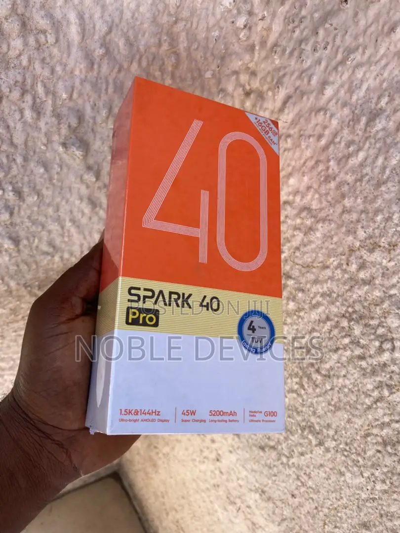 New Tecno Spark 40 Pro 256 GB White