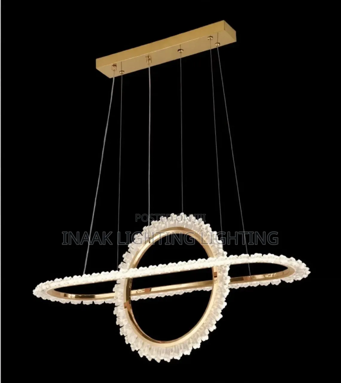 2 Ring Luxury Crystal Chandelier