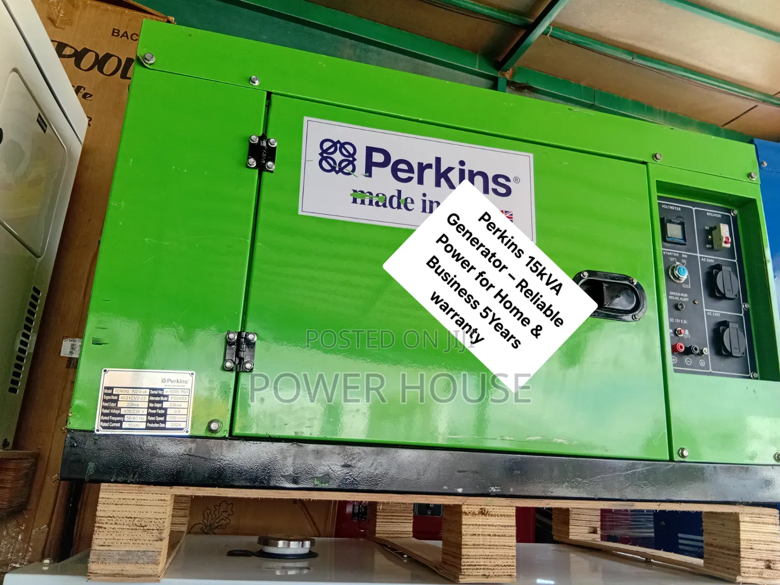 Perkins 15kVA Diesel Generator – Dependable Backup Power