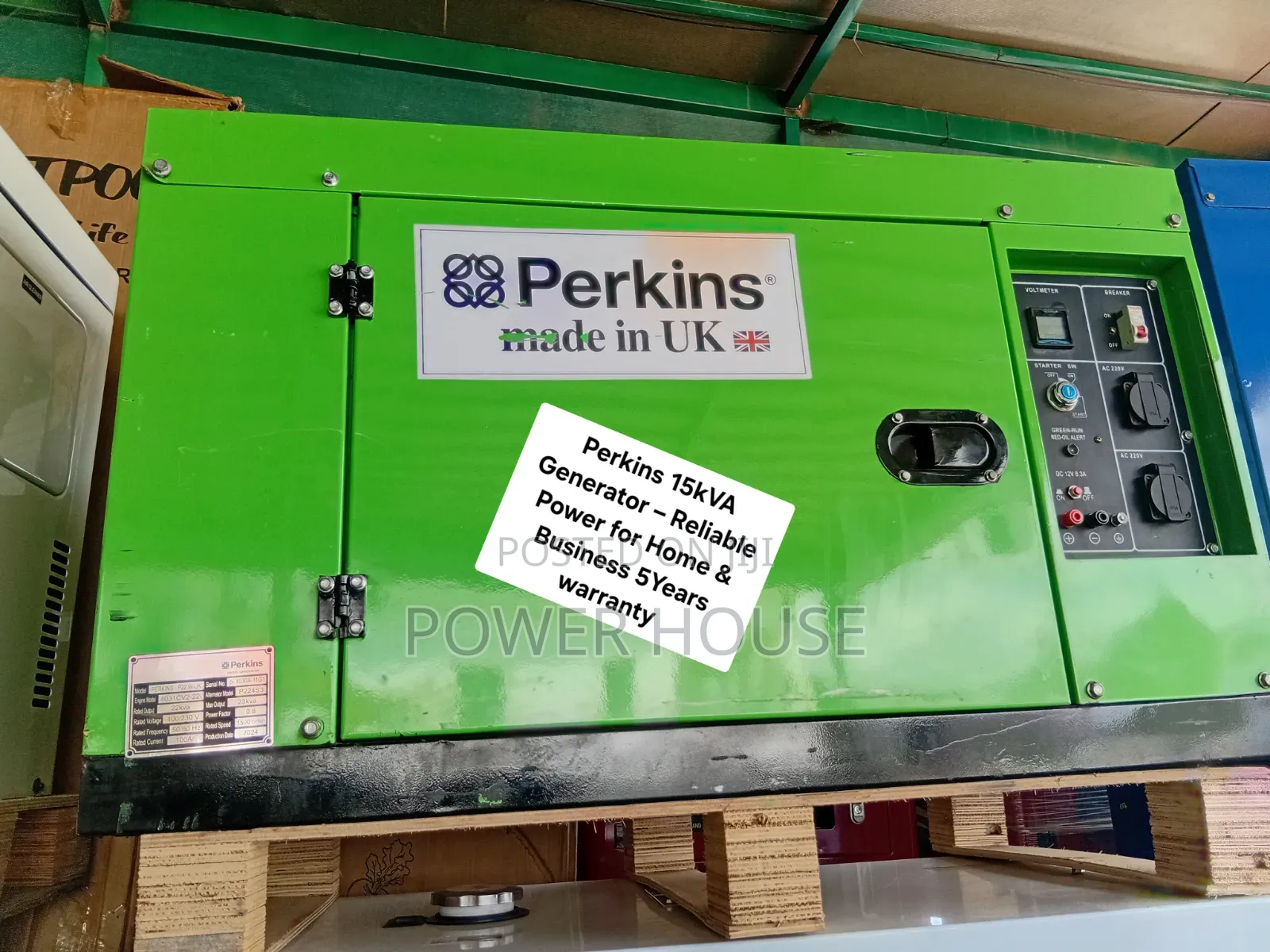 Perkins Diesel Generator 15kVA – Ready for Reliable Power