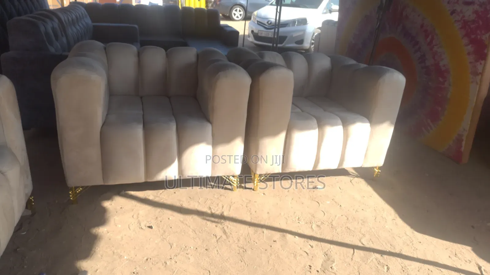 Suede Sofa Set (Payment on Delivery)