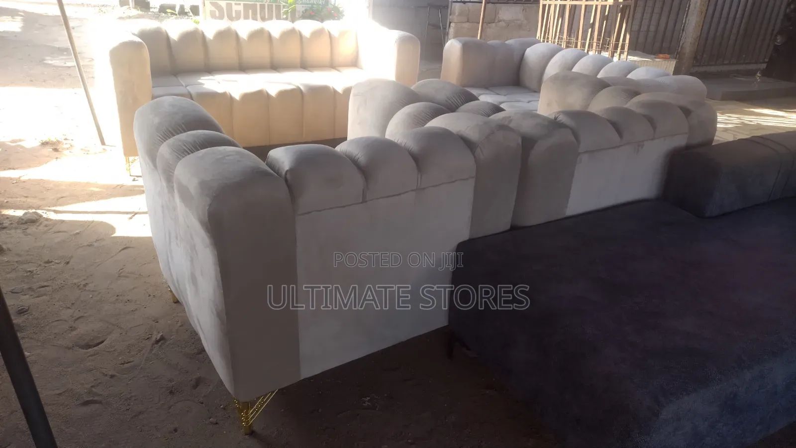 Suede Sofa Set (Payment on Delivery)