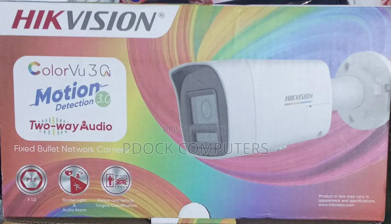 Hikvision 2MP IP ColorVu 3.0 Fixed Bullet Network Camera Two Way Audio