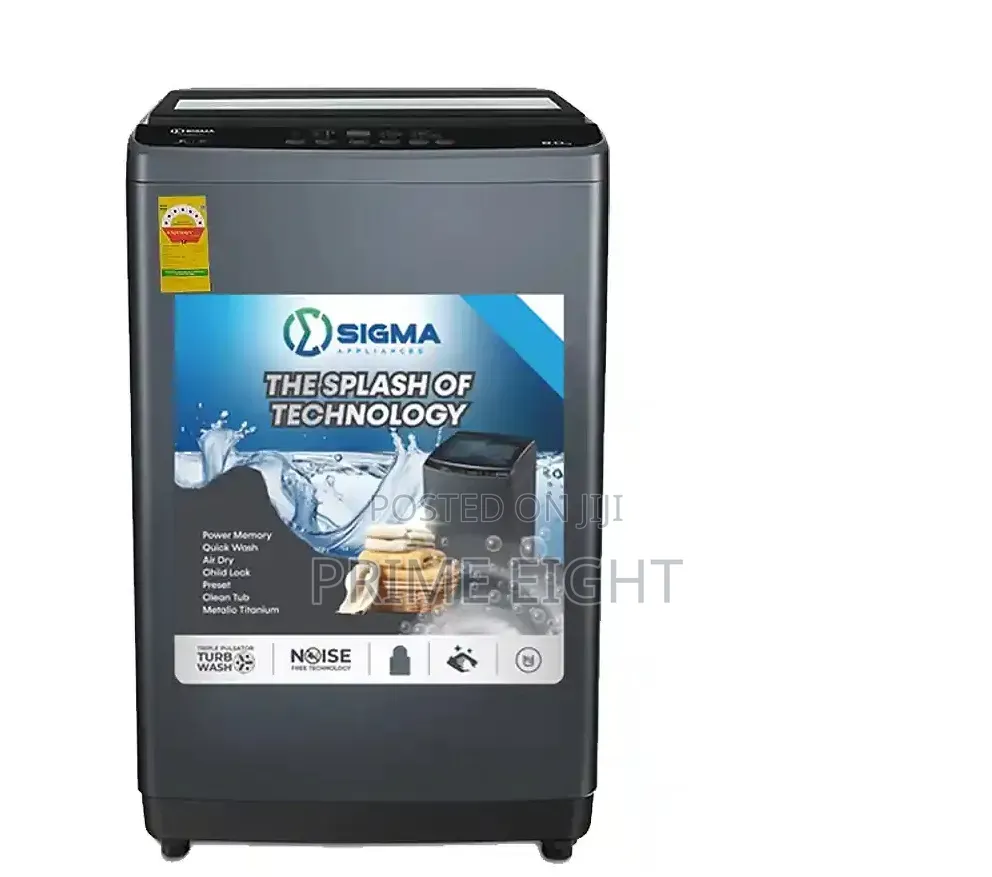 Sigma 8.5 Kg Fully Automatic Top-Load Washing Machine. SWM-T805TL