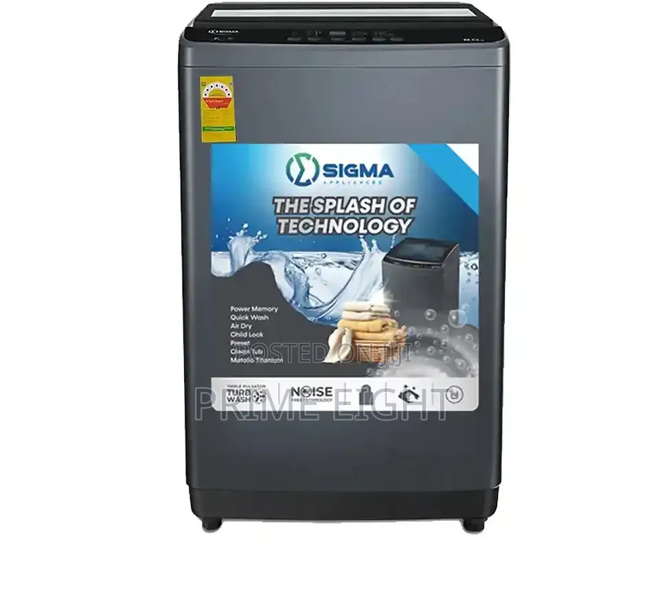 NEW Sigma 8.5 KG Top Load Full Automatic Washing Machine (SWM-T805TL)