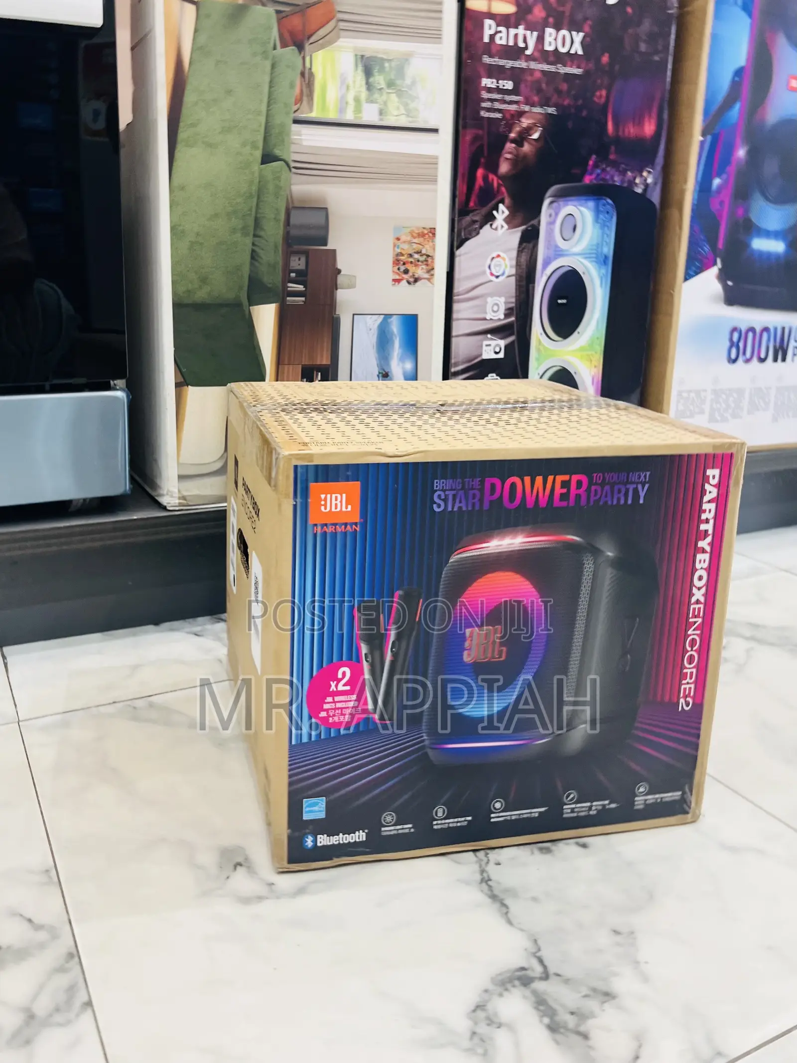 Extremely Classic JBL Partybox Encore 2 Speaker(Black)