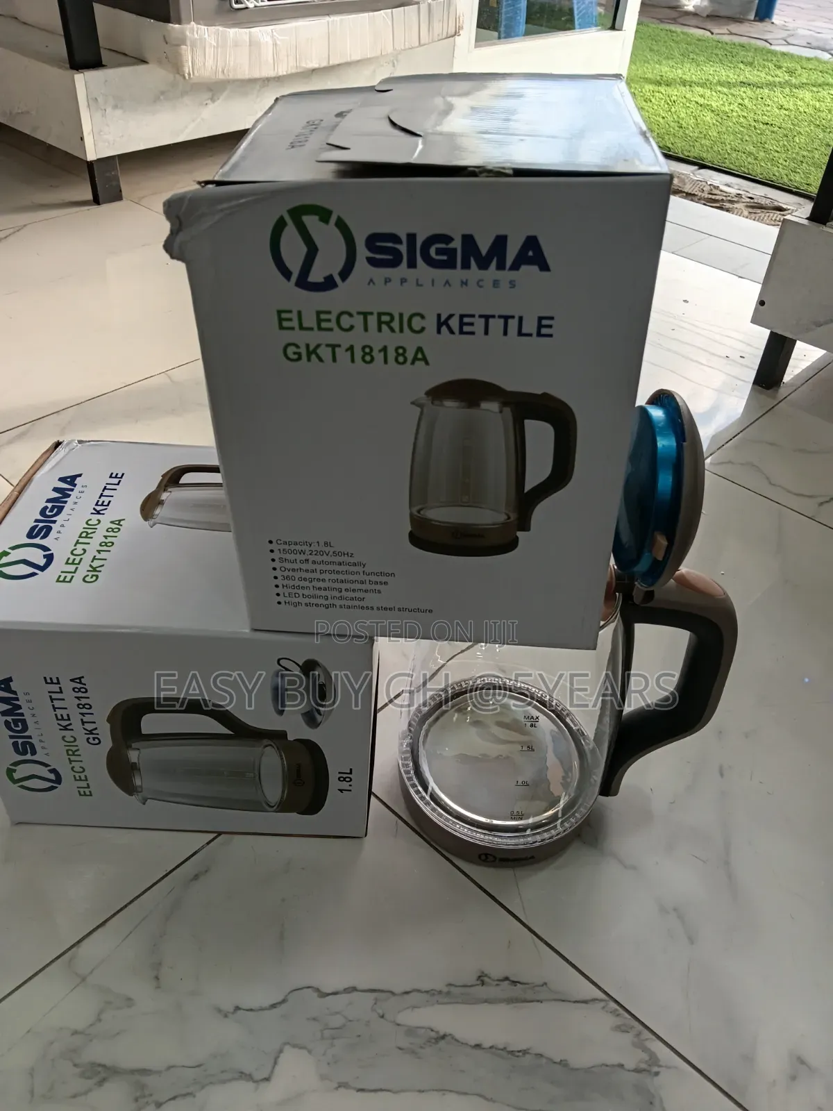 1.8L Electric Kettle Our Way Sigma