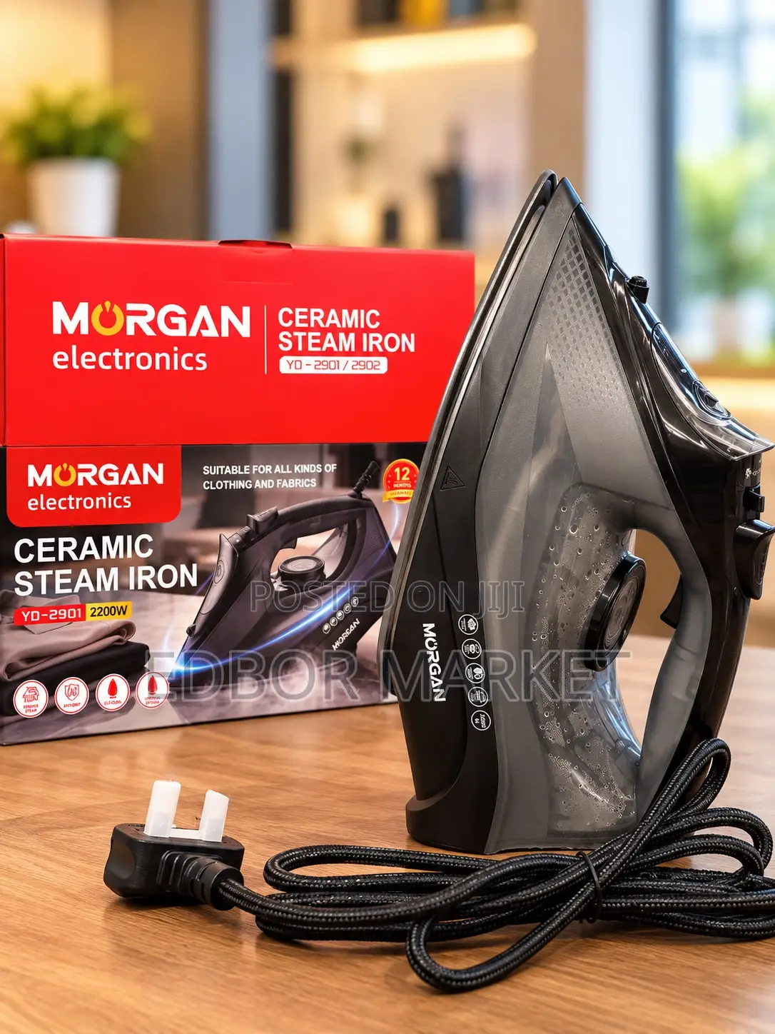 Morgan Ceramic Steam Iron YD-2901 / 2902 – 2200W