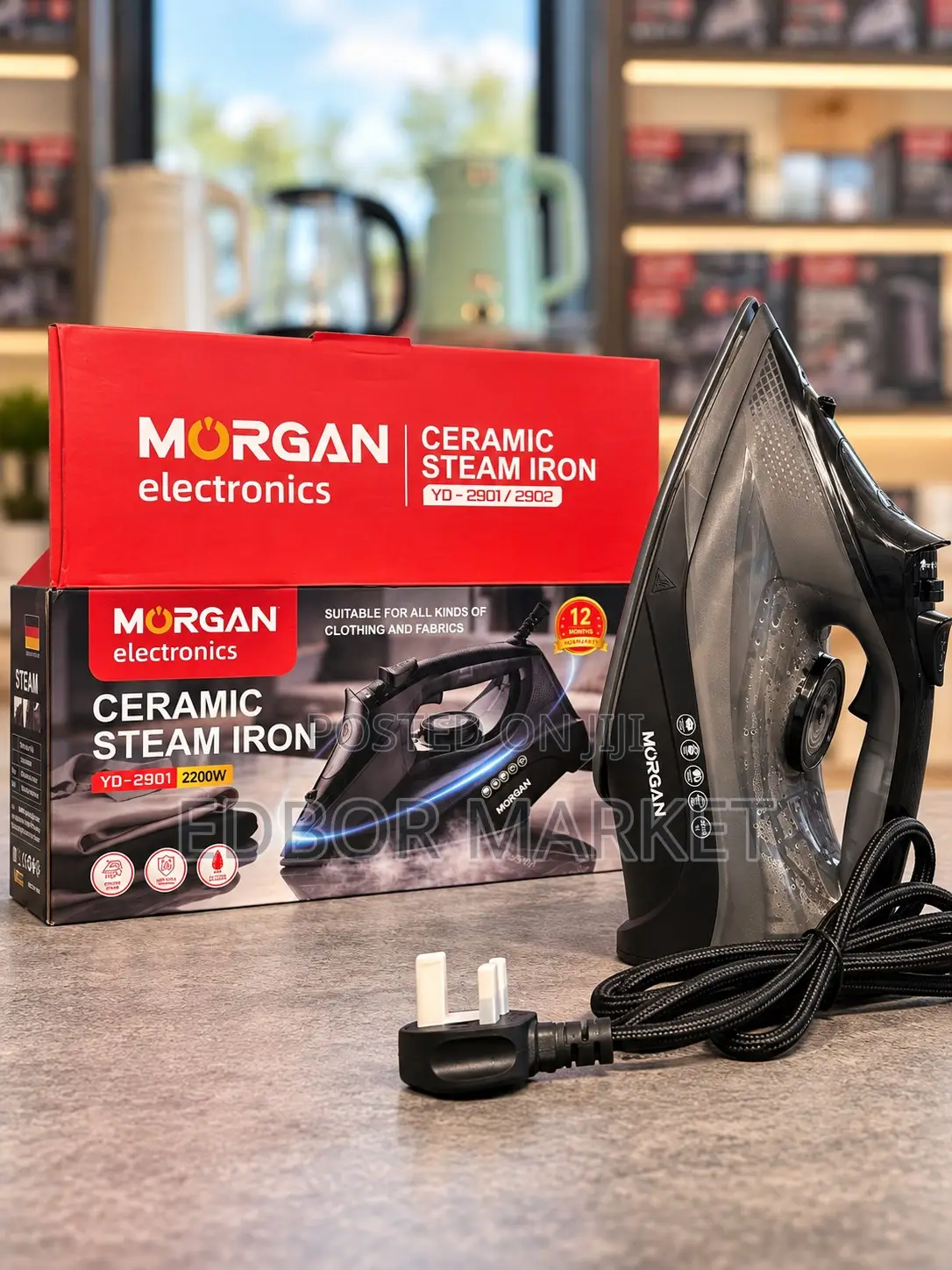 Morgan Ceramic Steam Iron YD-2901 / 2902 – 2200W