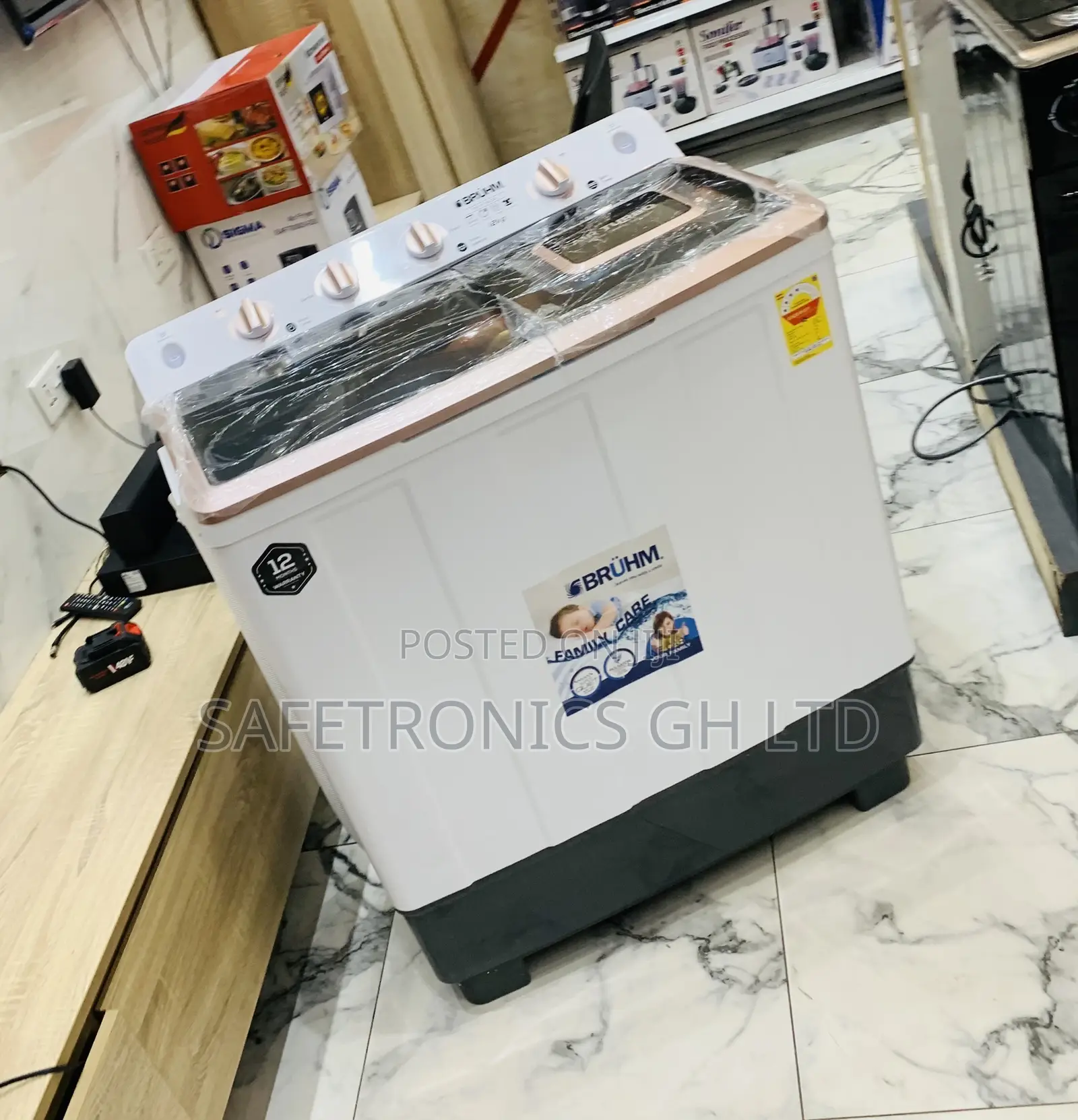 Enjoy Affordable ~ Twintub Bruhm 12kg WashingMachine