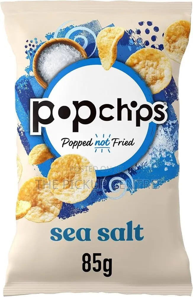 Popchips - Sea Salt Potato Chips, 85g (Pack of 8)