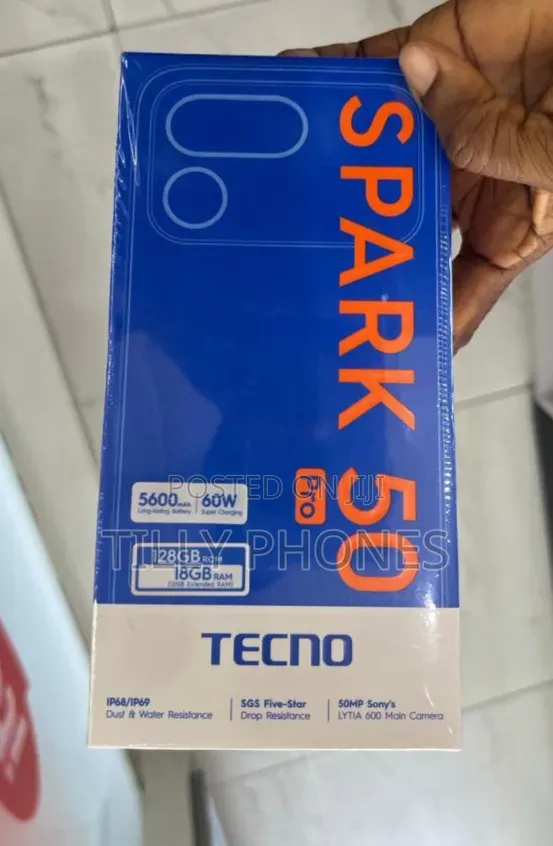 New Tecno Spark 50 Pro 256 GB Black