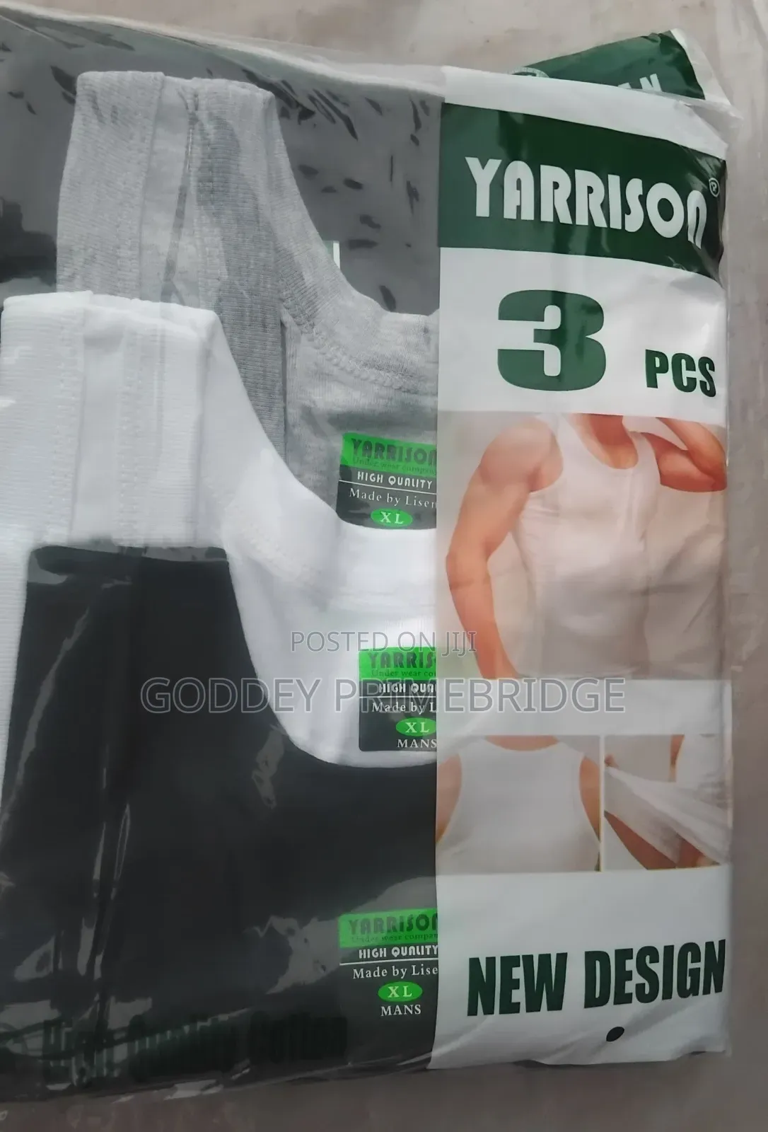 Singlet Pure Cotton-3pcs(M,L,XL,XXL,XXXL)
