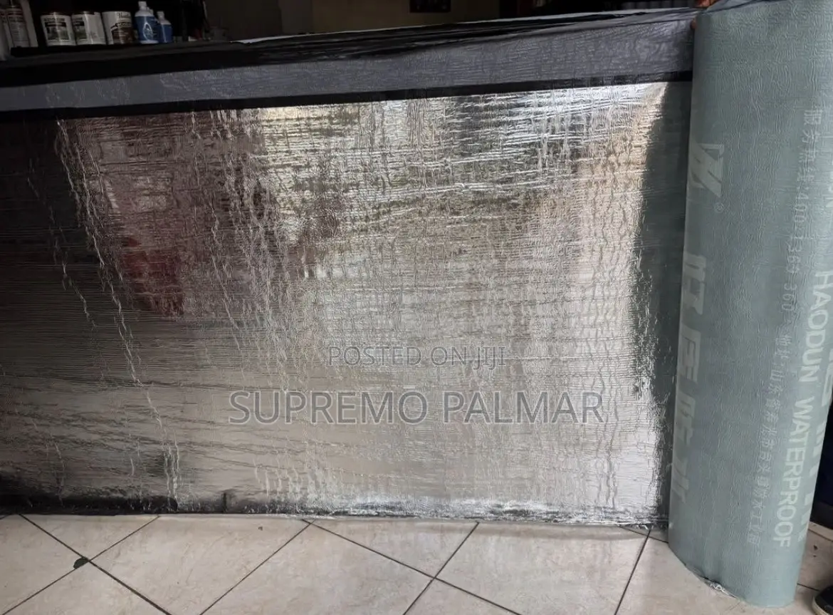 15m Self-Adhesive Waterproof Membrane – Aluminium Foil Bitumen Roll