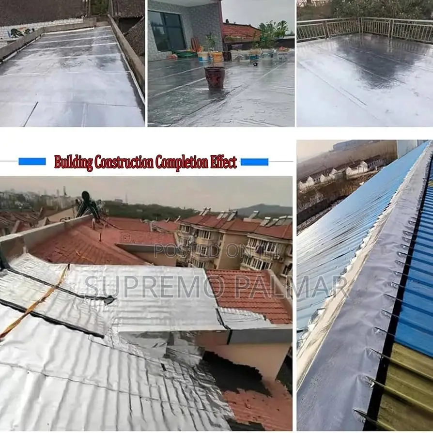 15m Self-Adhesive Waterproof Membrane – Aluminium Foil Bitumen Roll