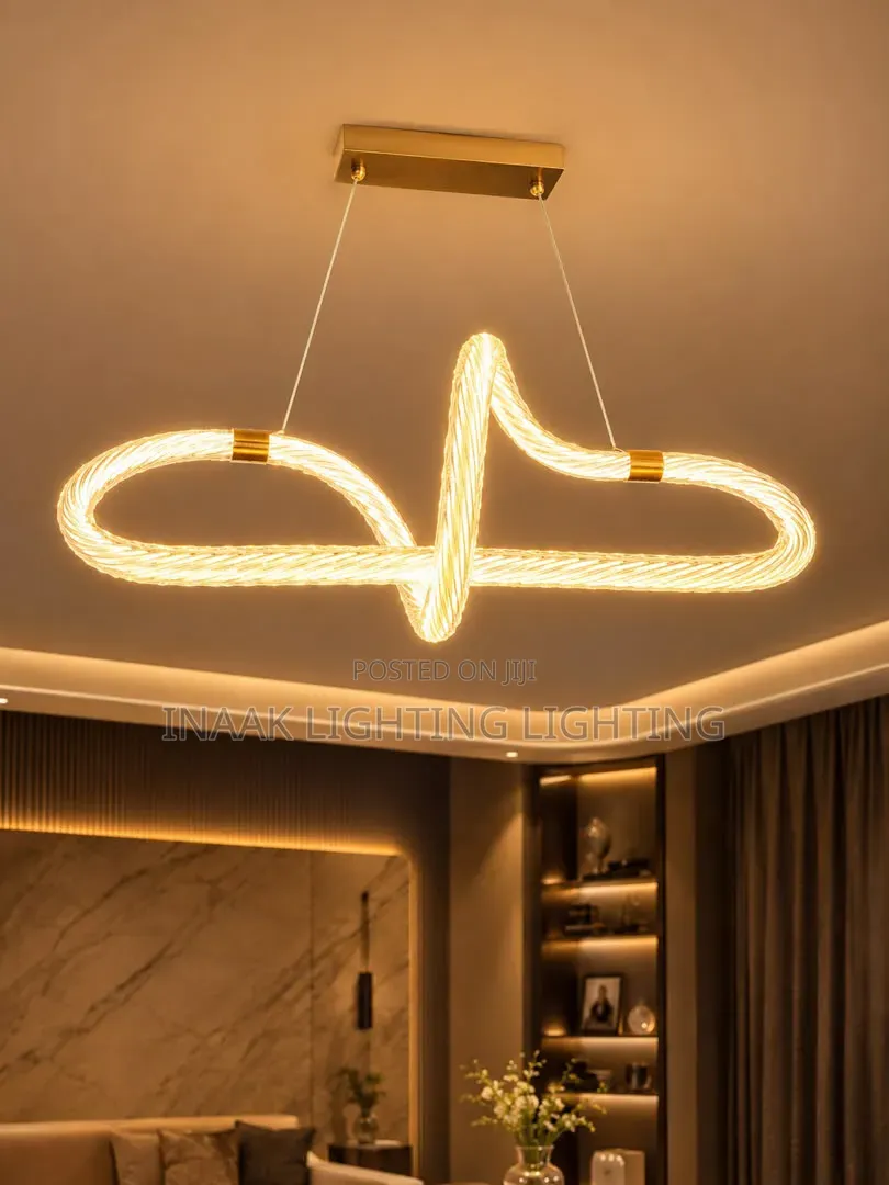 Twisted Loop Chandelier Light