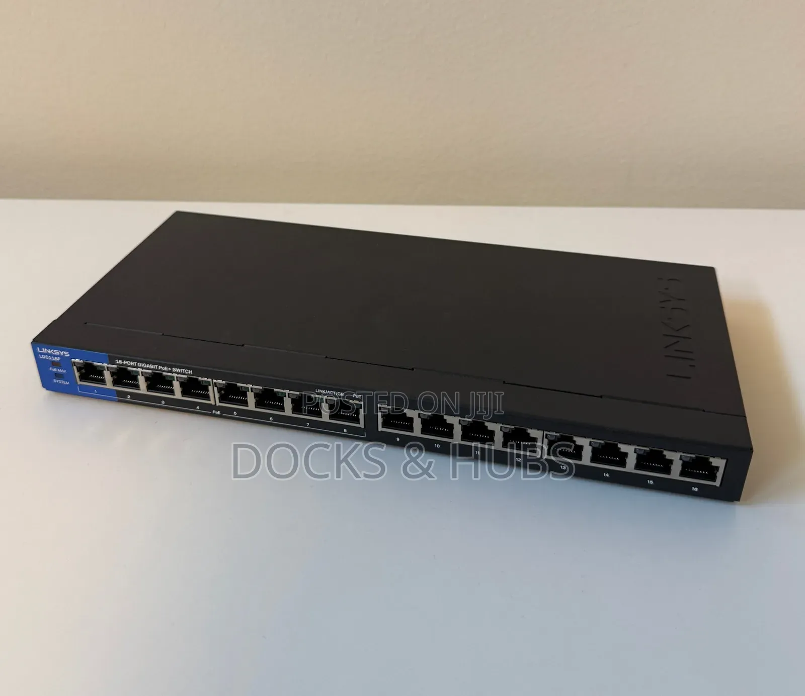 Linksys LGS116P 16-Port Gigabit Ethernet PoE+ Unmanaged Switch