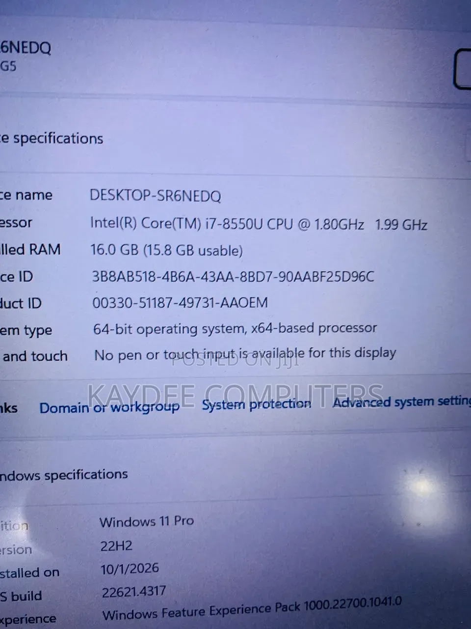 Laptop HP ZBook 15u G5 16GB Intel Core i7 SSD 256GB