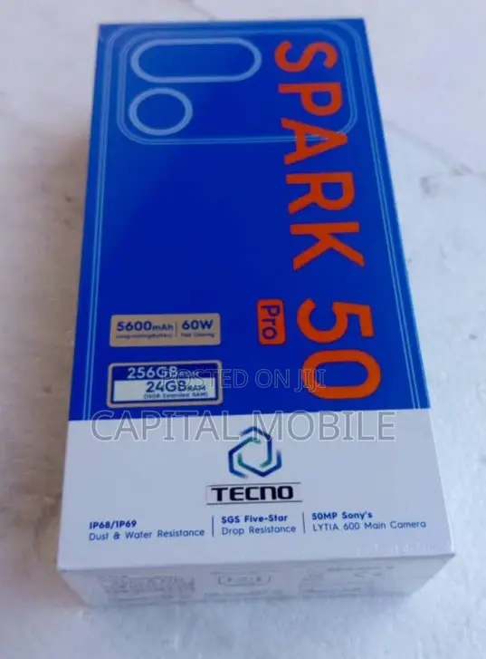 New Tecno Spark 50 Pro 256 GB Black