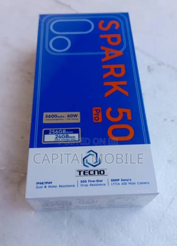 New Tecno Spark 50 Pro 256 GB Black