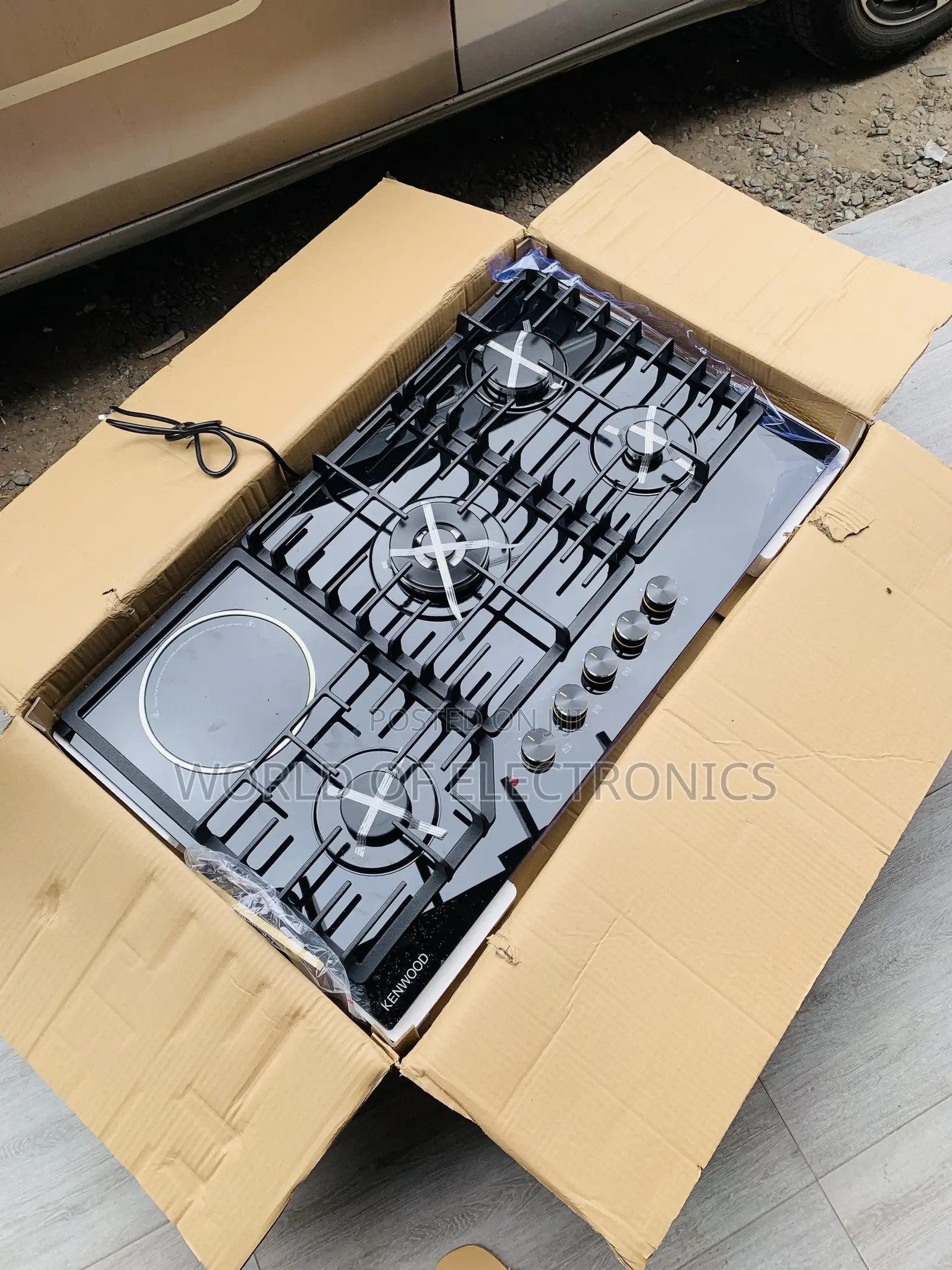 Better Deals 90cm 4+1 Ceramic Burner Gas Cooker Hob Built-In