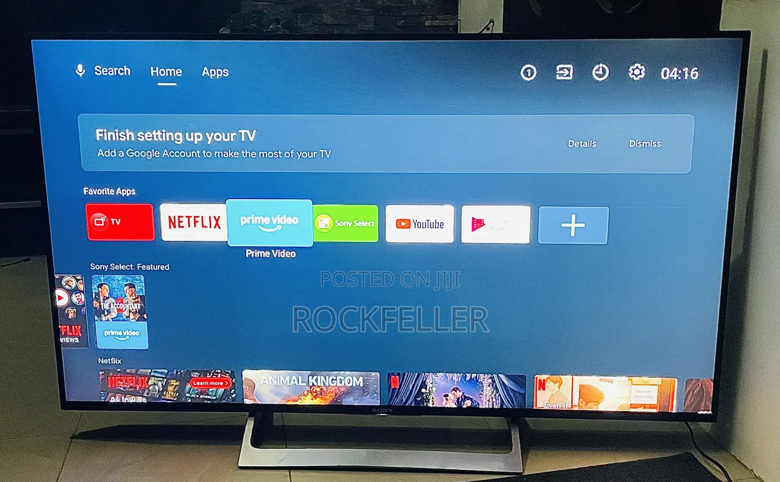 UK Used Sony Bravia Android Smart 4K UHD HDR Digital Sat 43 Inches