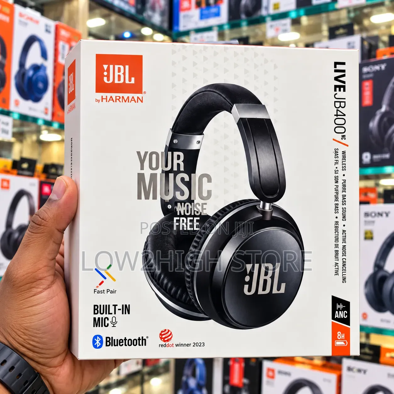 Wireless ANC Pure Bass Headphones - Low2High